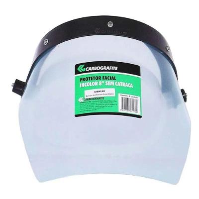 Protetor Facial 010251610 com Visor em Policarbonato Incolor Carbografite
