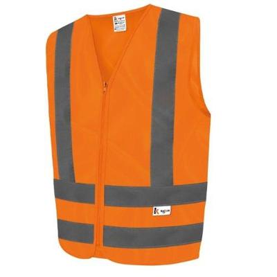 Colete Refletivo sem Bolso com Alta Visibilidade para Segurança Laranja Kalipso