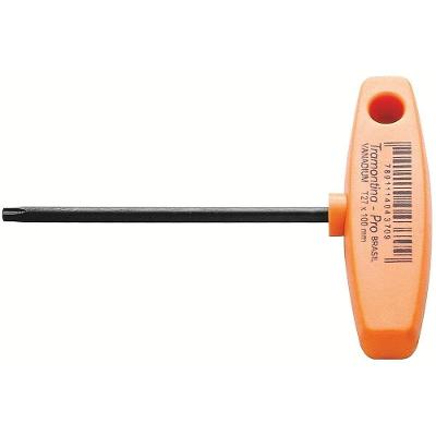 Chave Torx T T9 para Manutencao de Motocicletas com Ponta Magnetizada Cabo Laranja Tramontina