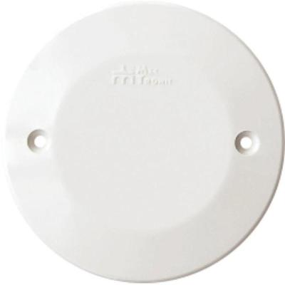 Placa Redonda Milleniun Tampa Cega para Espaco Vago Branco Bivolt Mec Tronic