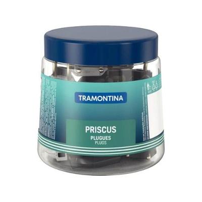 Pino Macho 2P+T 10A-250V Preto e Branco Tramontina 42PC