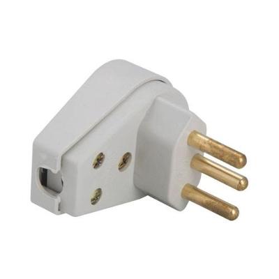 Pino e Plugue PINO MACHO ANGULAR 2P+T 10A CZ 10A-250V Bivolt Cinza Tramontina 36734