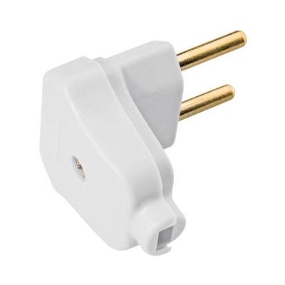 Pino e Plugue Pino Macho Angular 2P 10A 250V Branco Tramontina