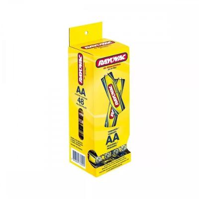 Pilha Amarelinha AA Rayovac 48 Peças Bivolt Amarelo 48P