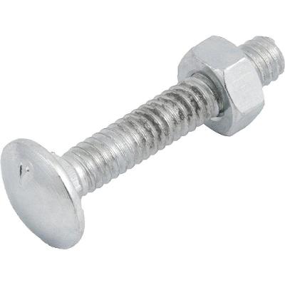 Parafuso Francês 2046141120 com Porca Zincado Aço Carbono Vonder 1-4 X 1.1-2 UNC