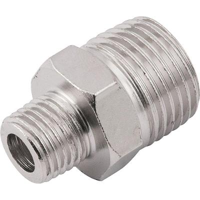 Adaptador Niple de Redução 5114001214 Rosca 1-2 X 1-4 Macho NPT Acabamento Zincado Vonder