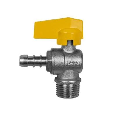 Acessórios Registro 90º Macho 1-2'' Espigão Conexões para GLP-GN com Compressão e Ligas de Cobre