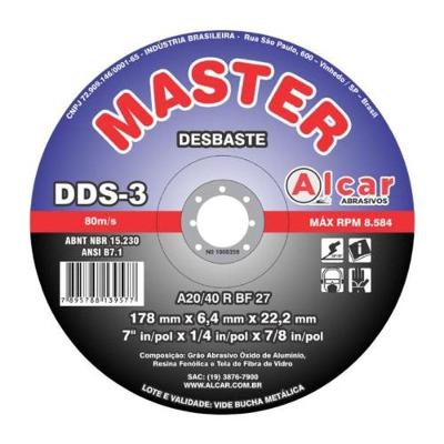 Disco de Desbaste DDS3 MASTER para Remocao Eficiente 2 Telas para Acao Uniforme Alcar