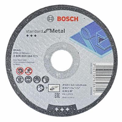 Disco de Desbaste 2 608 603 164 Corte Grão 30 115X2,5X22,23MM Bosch