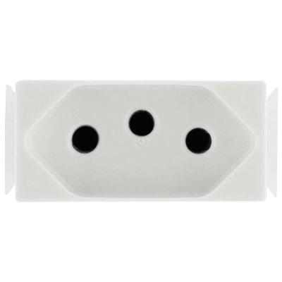 Módulo de Tomada Aria 2P+T 10A 250V Bivolt Branco Tramontina