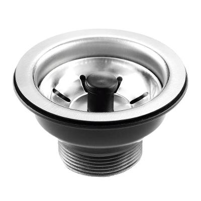 Válvula para Pia de Cozinha Padova Tipo Americana Pino Preto Inox Pádova 3.1-2