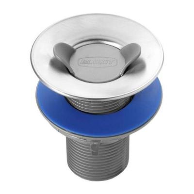 Válvula para Escoamento Lavatório 7-8 X 70MM Aba 55MM PP Inox com Acabamento em Aço Inoxidável
