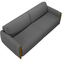 Kit Sofá 3 Lugares 223Cm Com Poltrona Flora M03 Chumbo - 5