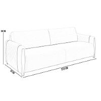 Kit Sofá 3 Lugares 223Cm Com Poltrona Flora M03 Chumbo - 7