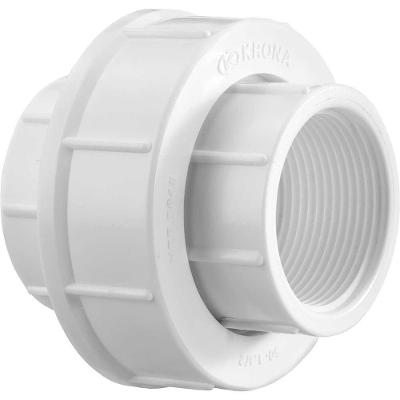 União Roscável 308 Krona para Água Fria em PVC Branco com 20 un