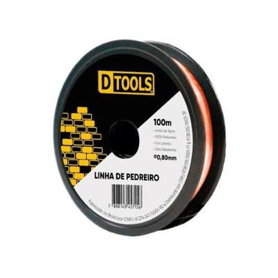 Linha para Pedreiro 25655 com Maior Durabilidade Laranja Dtools 0,80MM