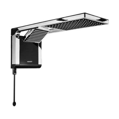 Chuveiro Acqua Duo Ultra Eletrônico 7800W Instalação de Parede Preto Cromado Lorenzetti 220V