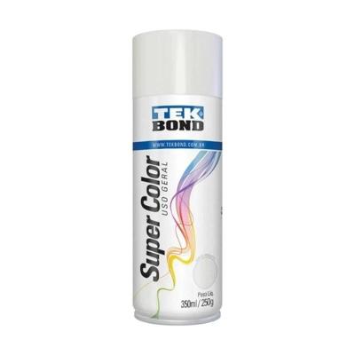 Tinta Spray Super Color Uso Geral Gelo com Bico Anatômico Tekbond 350ML