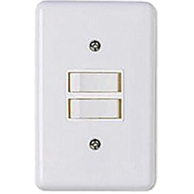 Interruptor 2TS Stylus com Design Moderno Branco Ilumi Materiais Elétricos