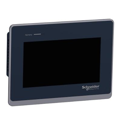 Tela Tátil HMISTW6400 com Interface Web para Operador e Display TFT LCD Colorido Inox Schneider