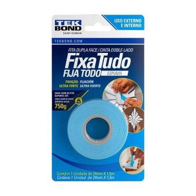 Fita Espongada Dupla Face 35137 com Fixação Ultra Forte Tekbond 24MM X 1,5M