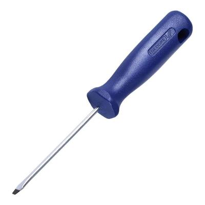 Chave de Fenda Simples 1-8 X 3 Lâmina Redonda Resistente Cabo Azul Gedore