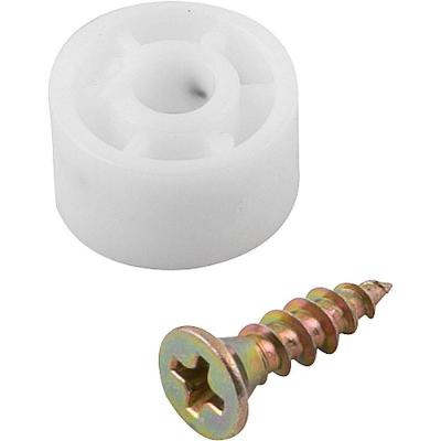Suporte para Prateleira 3290004160 Redondo com Parafuso Branco Vonder Cartela com 10 Unidades
