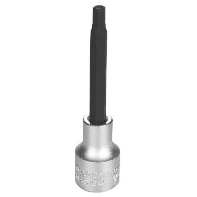 Soquete Longo 44863106 Ponta Hexagonal 6 mm Encaixe 1-2 Aço Cromo Vanádio Tramontina