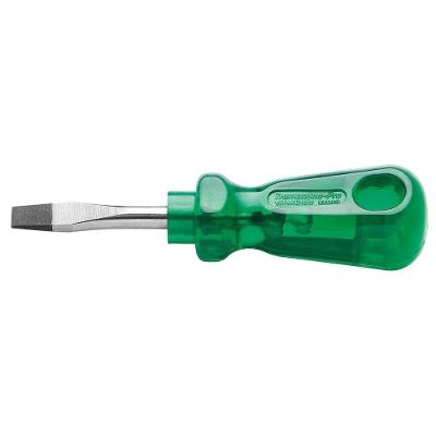 Chave de Fenda Simples 44111001 Ponta Chata Haste Curta Verde Tramontina
