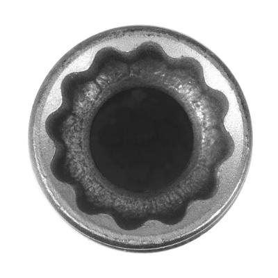 Soquete Encaixe de 1-2 6mm Sextavado Acabamento Niquelado e Cromado Gedore
