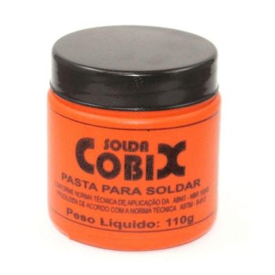 Solda Pasta para Estanho com Fluxo para Soldagem Amarelo Cobix 110G