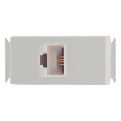 Módulo para Tomada de Telefone Tramontina Aria RJ11 Branco 1 Unidade