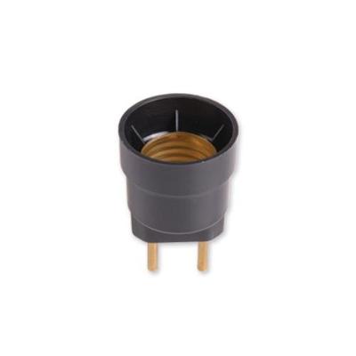 Soquete 19258 com Pino Nylon Preto Ilumi Materiais Elétricos