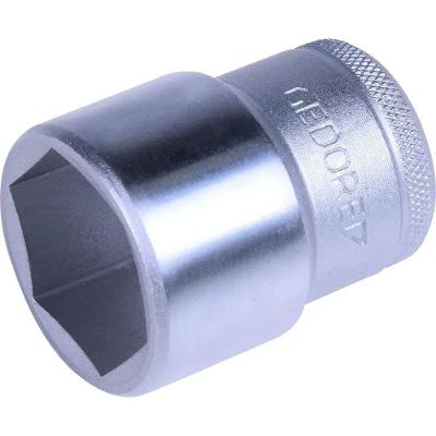 Soquete Encaixe de 1-2 Sextavado 24MM Curto Niquelado e Cromado Gedore Ferramenta Manual