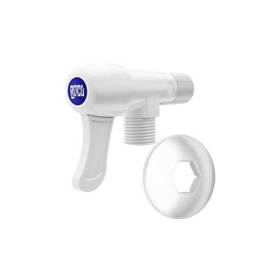 Registro ABS para Ducha Higiênica com Ajuste de Fluxo Branco Roco
