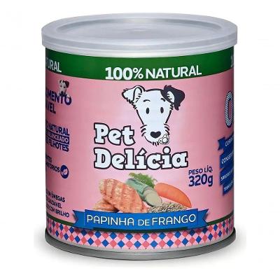 Ração Úmida Pet Delícia Papinha Frango Cães Filhotes 320G 1 Unidade