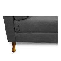 Recamier Félix King Size 195Cm Linho Chumbo - 3