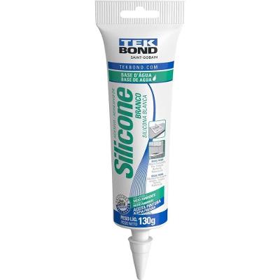 Borracha de Silicone Tekbond à Base d'Água Impermeável Flexível Branco 130G