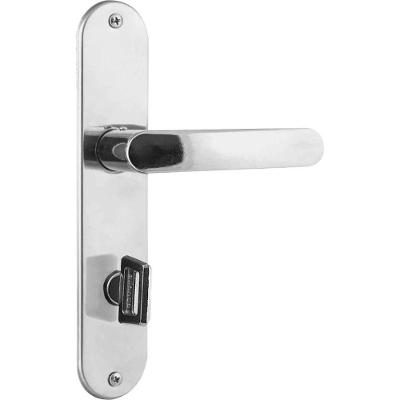 Fechadura de Banheiro Modelo 2800-71 com Alavanca Inox Polido Bivolt 40MM