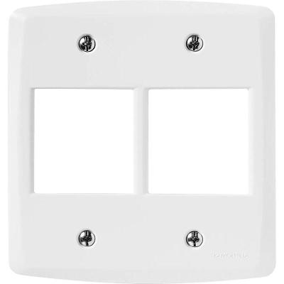 Placa 4 Postos com Suporte Lux2 Sistema Modular Branco Tramontina 4X4