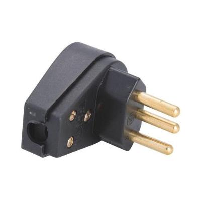 Pino Macho Angular 36735 2P+T 10A-250V Bivolt Preto Tramontina