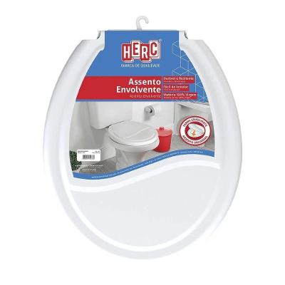 Assento Sanitário Envolvente Polipropileno Fechamento Convencional Almofadado Branco Herc