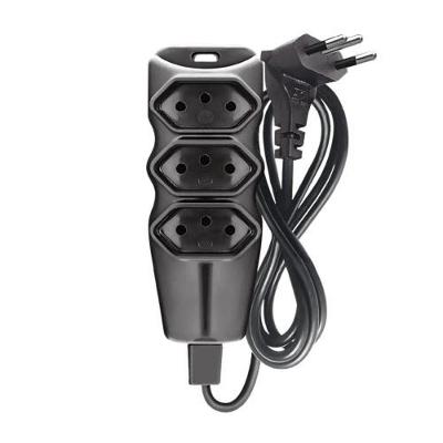 Extensão Megatron 33809 com Cabo PP Plano 2P+T 3x0,75 5 Metros 10A-250V