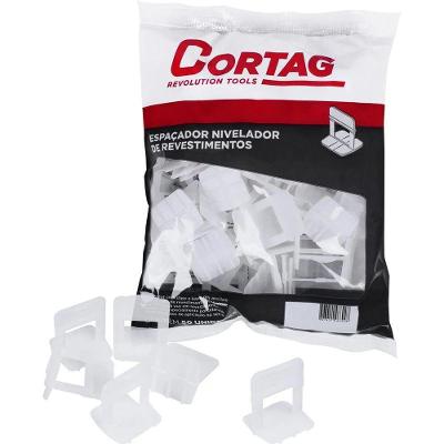 Espaçador Nivelador de Pisos Tradicional 1mm para Revestimentos Cerâmicos com 50 Peças Cortag