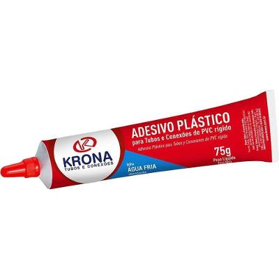 Adesivo para PVC 517 Soldagem Tubos e Conexões PVC Rígido Alta Resistência Incolor Krona 75G