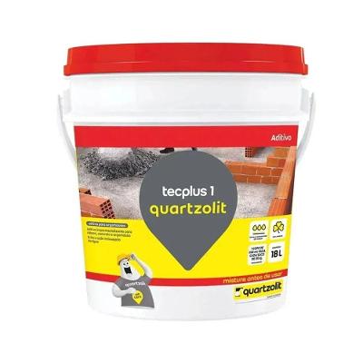 Aditivo para Concretos e Argamassa Tecplus 1 Aumenta Resistência à Água Branca Leitosa Quartzolit