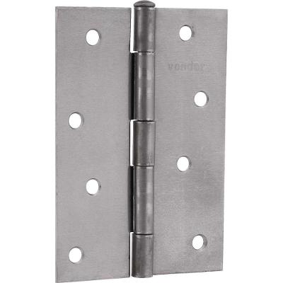 Dobradiça para Porta 4 Modelo 3268400000 Ferro Polido Acabamento com Maior Brilho Inox Vonder