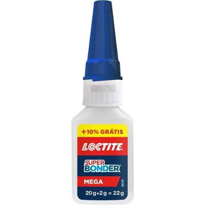 Adesivo Instantâneo Super Bonder Mega Multiuso Transparente Loctite 22G