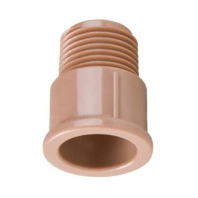 Adaptador Curto 50mm X 1.1-2'' com Junta Soldável e Rosca Externa Plastubos