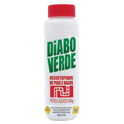 Desentupidor Diabo Verde Granulado para Pias e Ralos 300G Nobel do Brasil